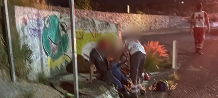 Derrapa motociclista en el Ramal Camelinas de Morelia