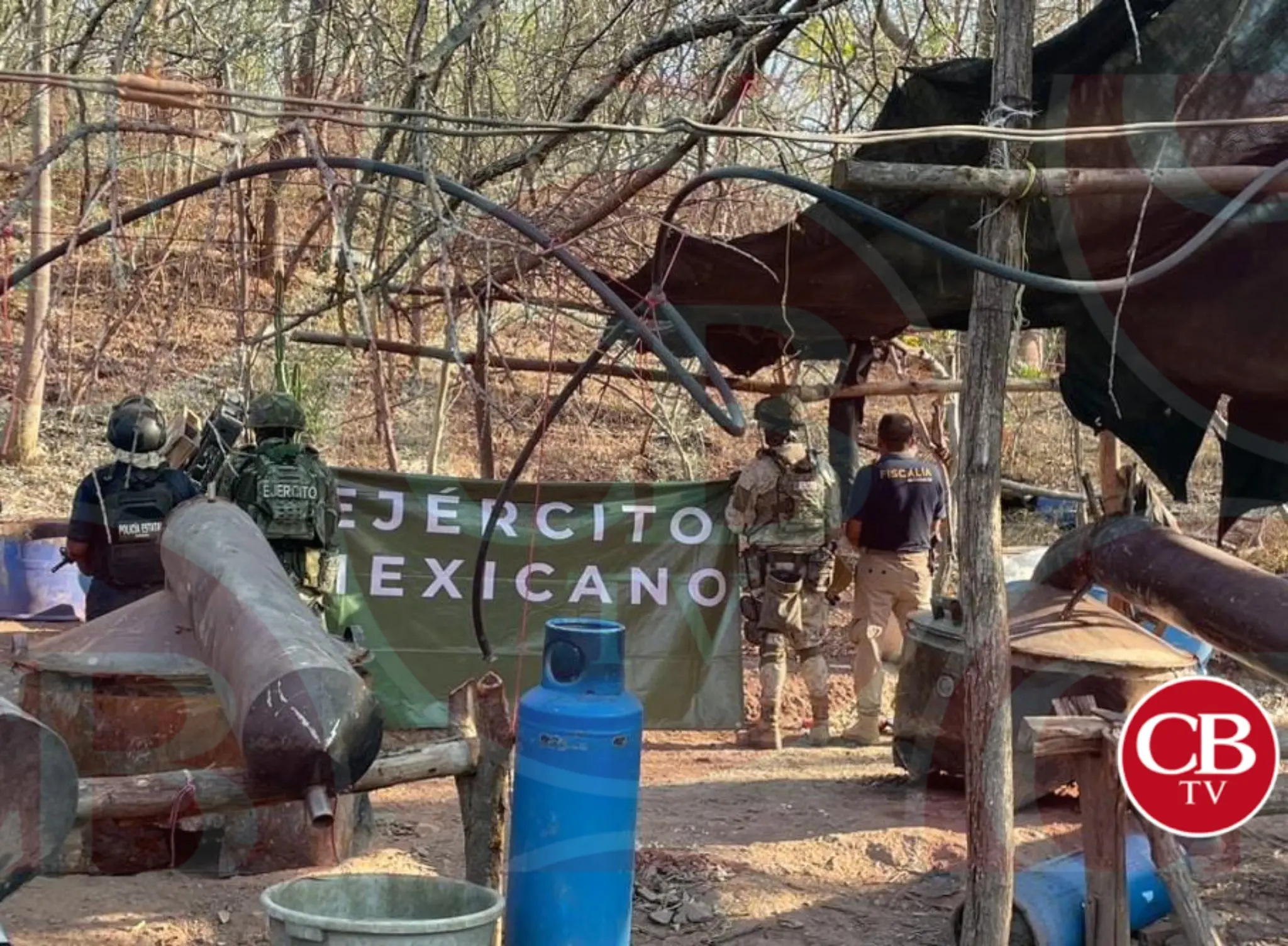 Desmantelan narcolaboratorio en Turicato