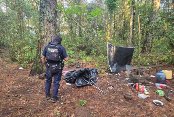 Desmantelan tres narcocampamentos en el cerro de La Cantera, Salvador Escalante