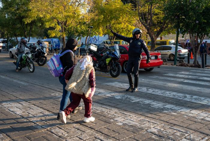 Despliega Policía de Morelia 20 elementos en operativo de regreso a clases