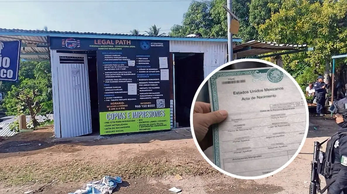 Detectan mercado de venta de actas de nacimiento mexicanas a migrantes en Chiapas