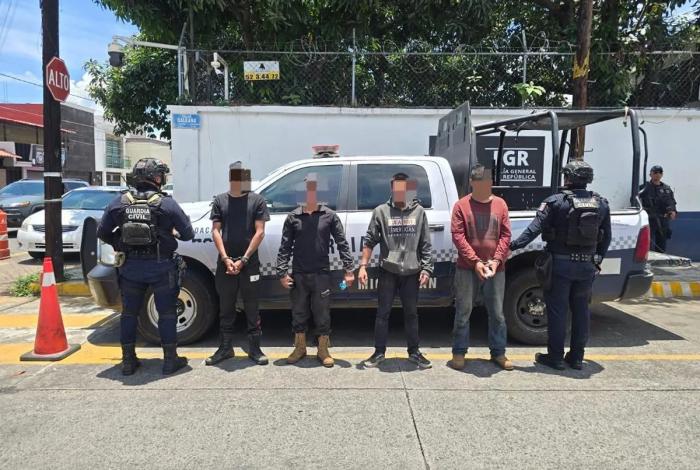 Detenidos en Uruapan 4 presuntos integrantes de célula delictiva; uno de origen venezolano: SSP