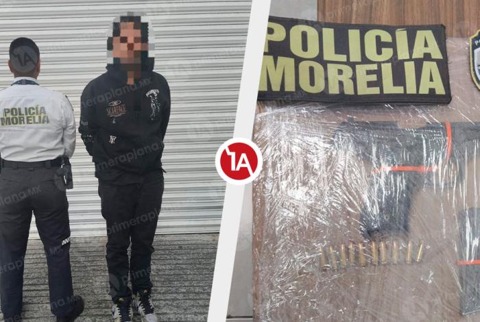Deti3nen a joven arm4do en pleno Periférico de Morelia