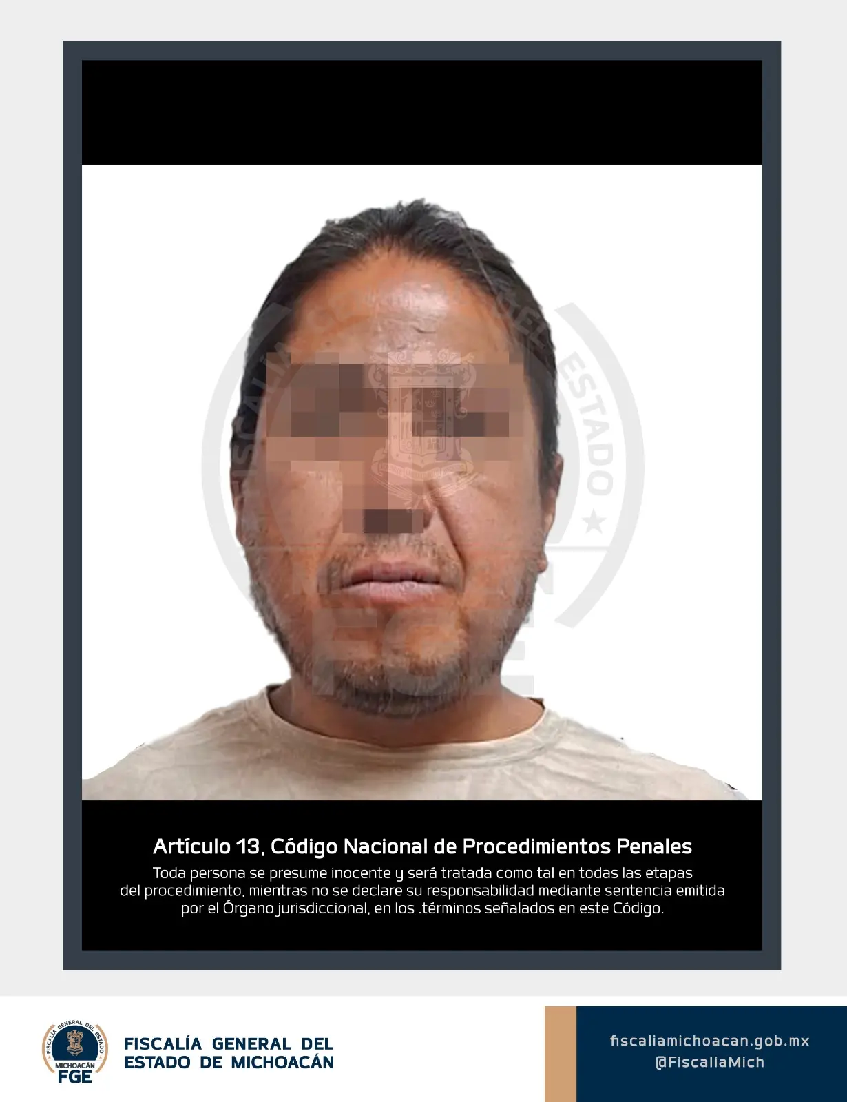 Detiene FGE a presunto responsable del feminicidio de Daniela