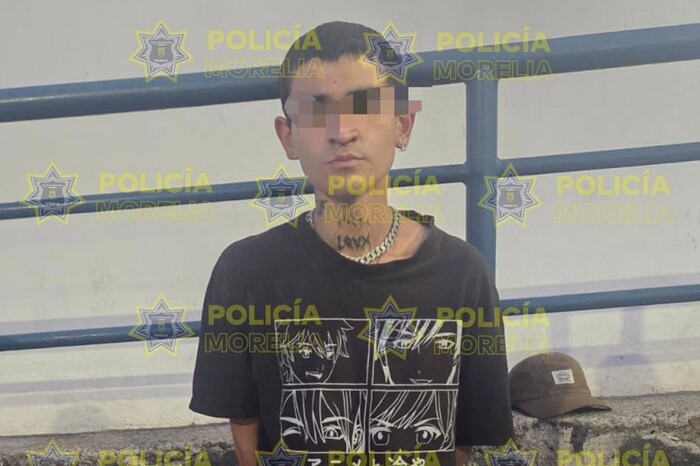 Detiene Policía Morelia a sujeto con drogas en Plaza San José