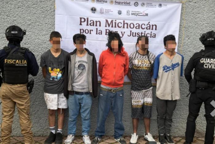 Detienen a cinco en Morelia; les aseguran dr0gas