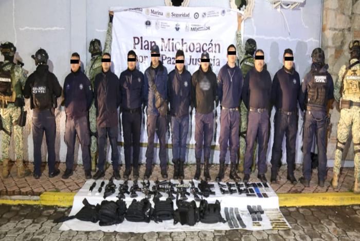 Detienen a nueve en Zinapécuaro; se hacían pasar por policías