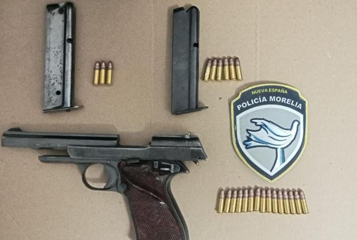 Detienen a tres con arma de fuego en Trincheras de Morelia