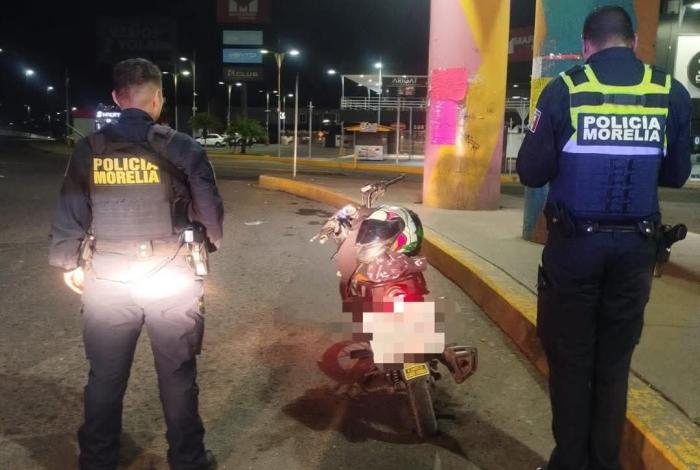 Detienen a uno por manejar una moto robada, en Morelia