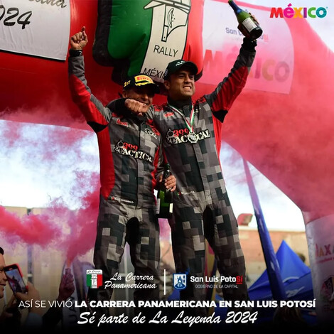 Dupla de Ricardo Cordero y Marco Hernández, campeones de la Carrera Panamericana XXXVII