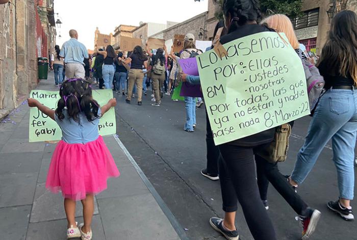 Durante marcha del 8M en Morelia habrá módulos de atención psicológica y resguardo de infancias