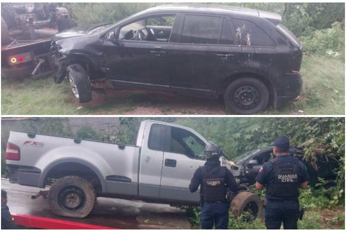 Durante operativo de búsqueda de Iván Alexis en Villa Madero, localizan 2 vehículos robados