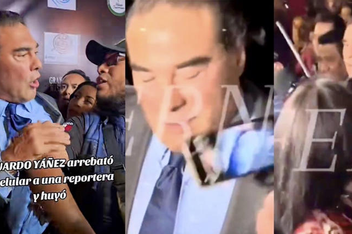 Eduardo Yáñez lo hace de nuevo y agrede a reportera durante una entrevista