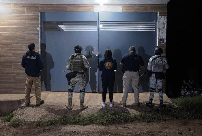 Ejército Mexicano, Guardia Nacional y Fiscalía General del Estado detuvieron a una persona y aseguraron un inmueble en el municipio de Hidalgo, Mich.