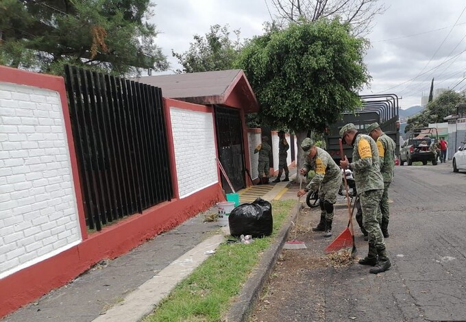 Ejército realiza labor social en el Centro de capacitación de Prados Verdes