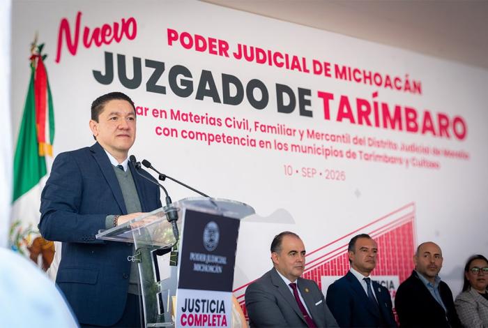 El Poder Judicial acerca servicios de justicia a Tarímbaro y Cuitzeo con nuevo Juzgado