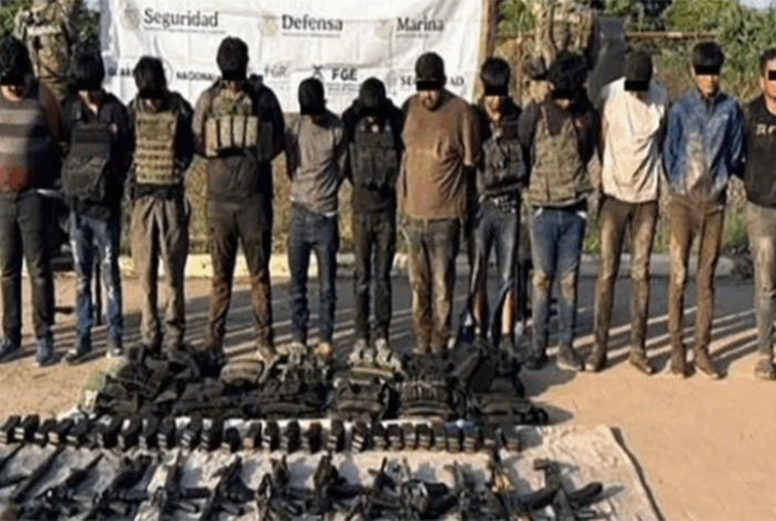 Elementos de la Marina detienen a 13 criminales ligados al Cártel de Sinaloa