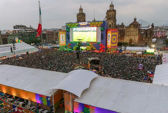 Empresas pagarán transmisiones del Mundial en Fan Fest de Ciudad de México