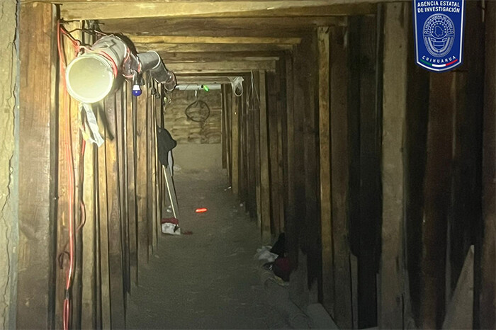 En Ciudad Juárez descubren túnel clandestino para cruzar migrantes y droga hacia EUA