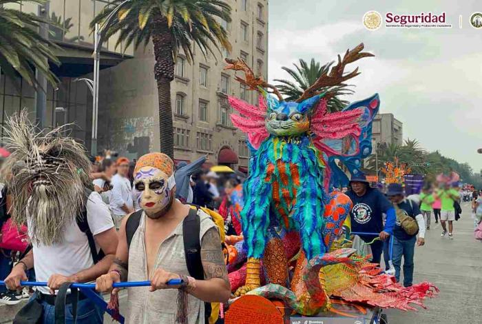 En la ciudad de México desfiló “Quimera”, el alebrije monumental creado por mujeres privadas de la libertad