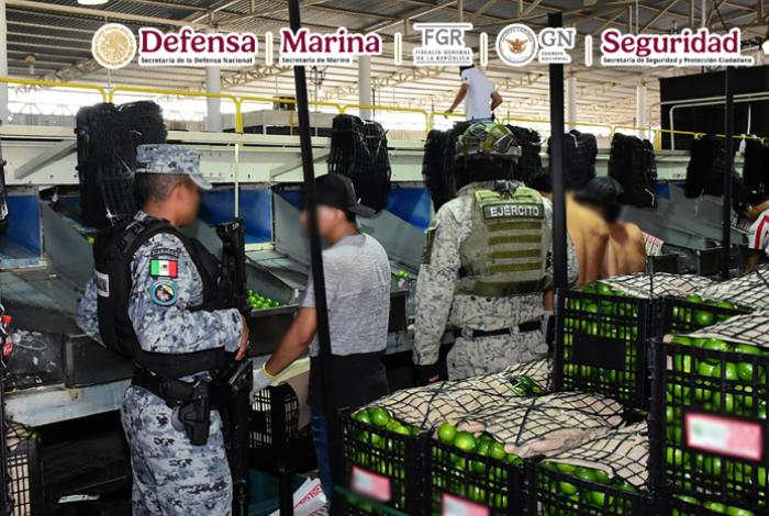 En Michoacán, autoridades federales y estatales detienen a dos personas y aseguran más de un centenar de cartuchos