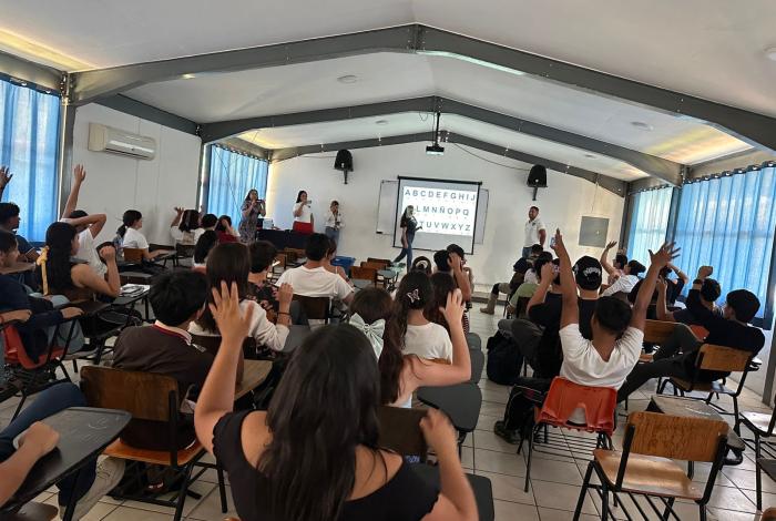 En Queréndaro, realiza FGE jornada de prevención de la violencia dirigida a estudiantes de diferentes escuelas