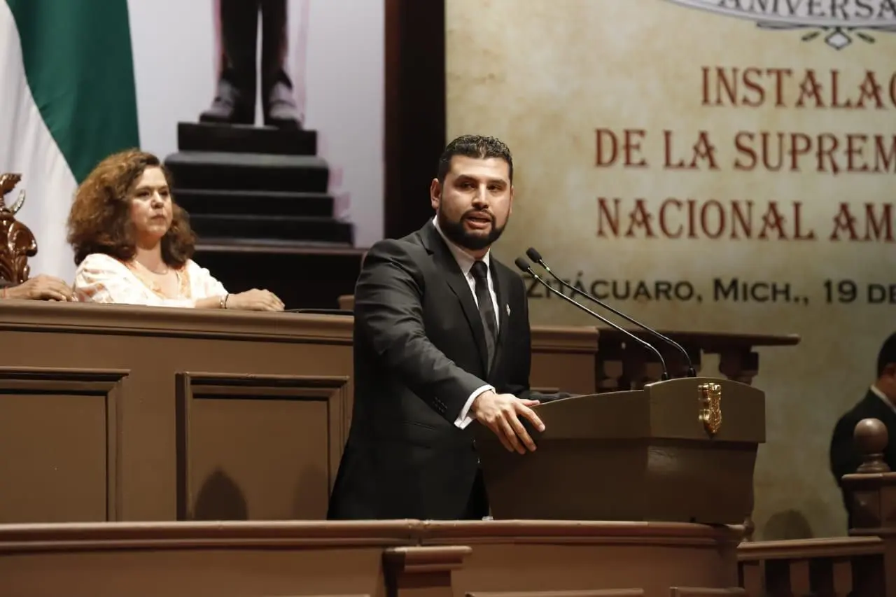 En representación del Congreso, Octavio Ocampo llama a la unidad y a la construcción de un Michoacán con paz y justicia