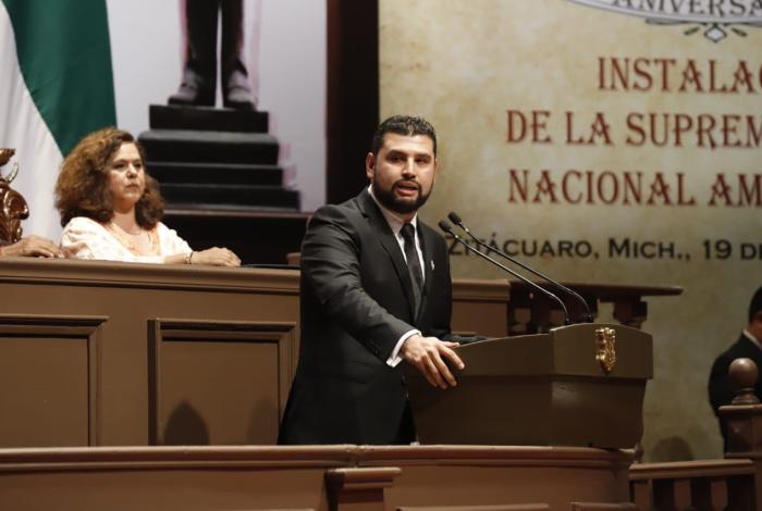 En representación del Congreso, Octavio Ocampo llama a la unidad y a la construcción de un Michoacán con paz y justicia