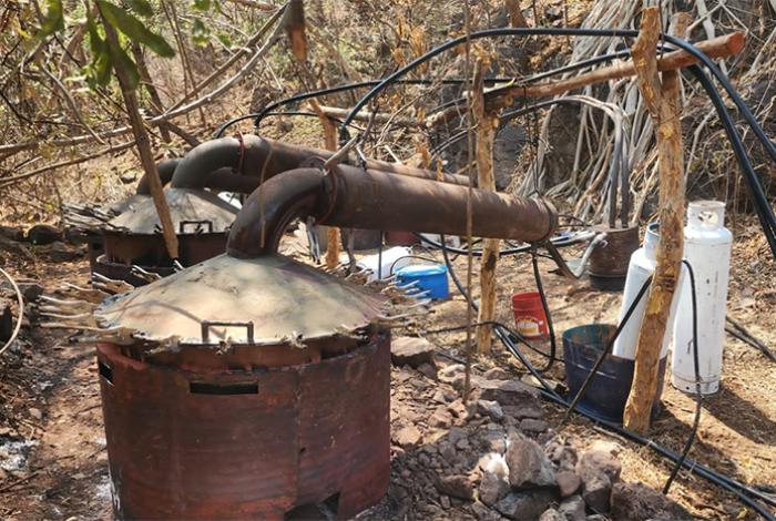 En últimas 24 horas, fuerzas del orden aseguran otro narcolaboratorio, ahora en La Huacana