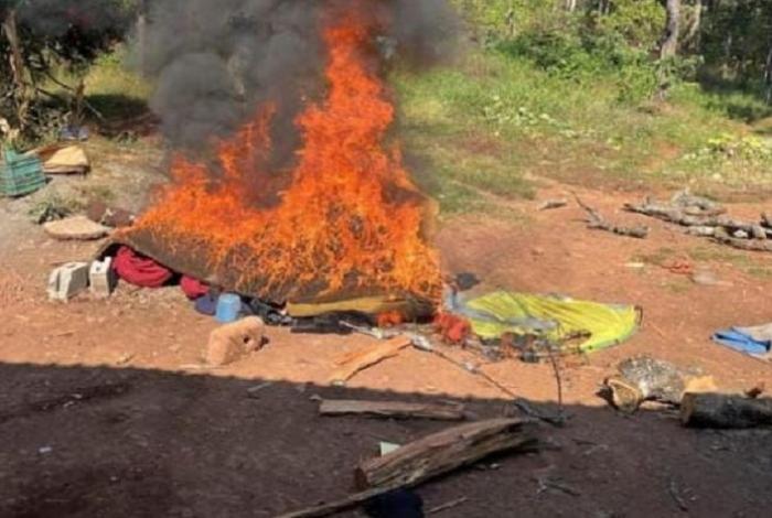 En Uruapan, dos campamentos destruidos y 5 kilos de dosis asegurados dentro del Plan Paricutín: SSP