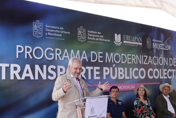 En Uruapan se consolida un sistema integral de movilidad y transporte: Bedolla