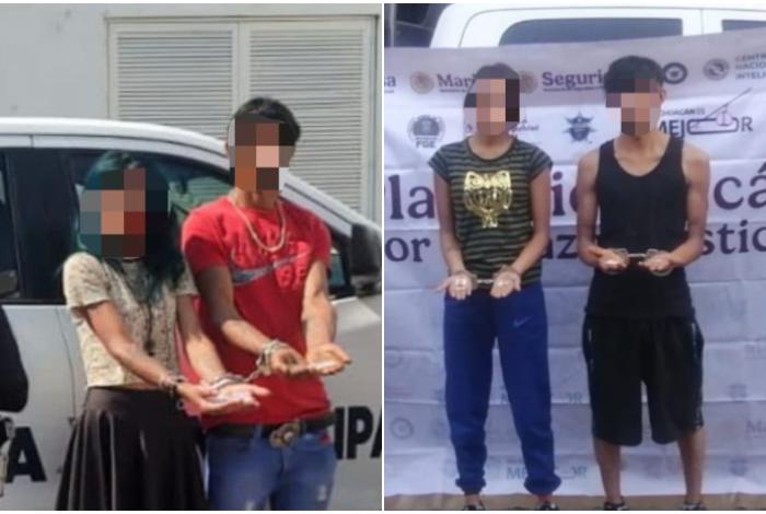 En Uruapan y Zamora, 4 personas detenidas en posesión de droga, informa la SSP
