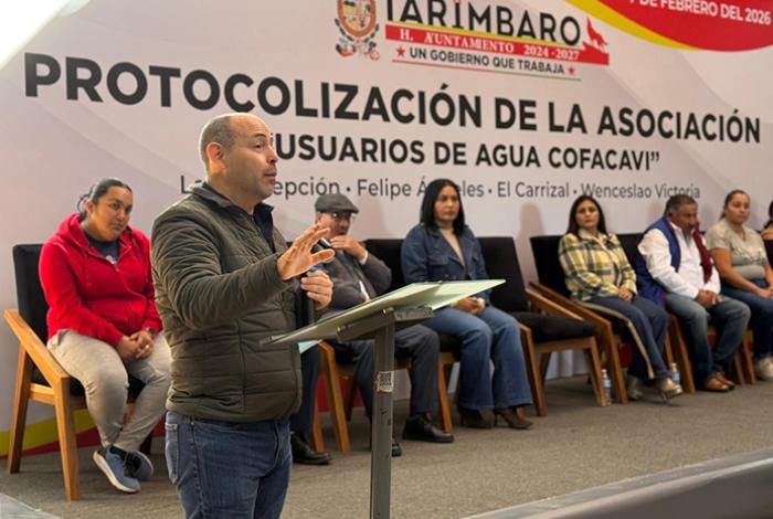 Encabeza el Gobierno de Tarímbaro gestiones para garantizar agua potable en comunidades