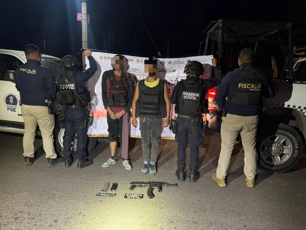 Enfrentamiento deja 2 detenidos en Cuitzeo