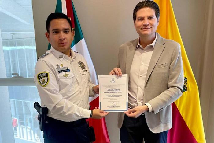 Entrega Alfonso Martínez nombramiento a Pablo Alarcón como encargado de la Comisión de Seguridad Ciudadana