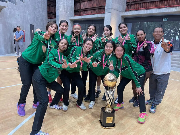 Equipo femenil del Cecytem gana oro en Encuentro Nacional Deportivo