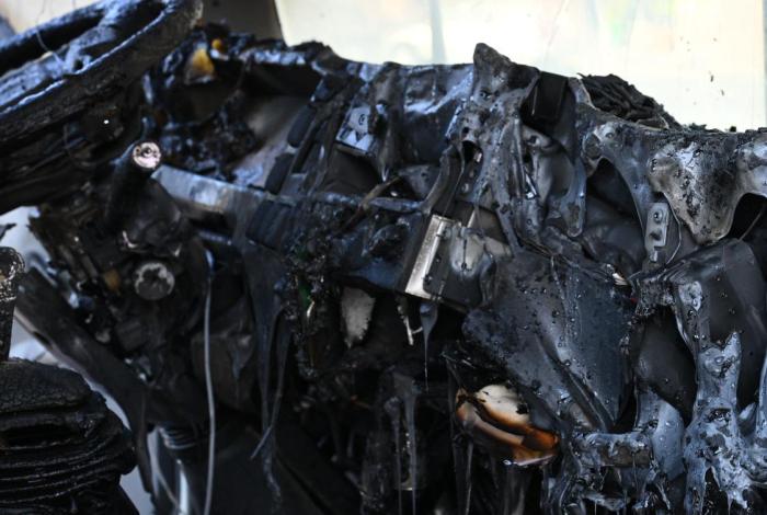 Era de Danone, la camioneta que quemaron normalistas junto a Las Tarascas