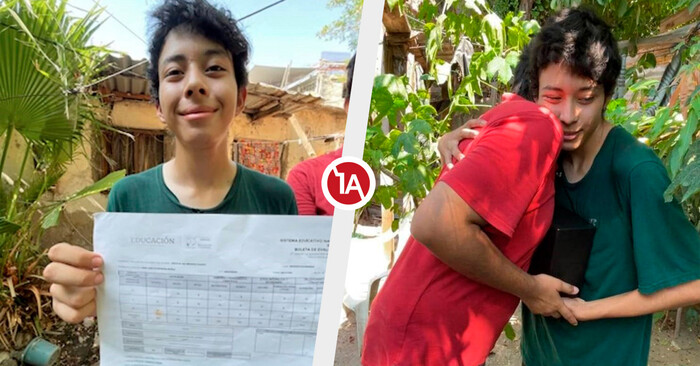 Erick, un adolescente huérfano que cuida a su hermano de 32 años con discapacidad