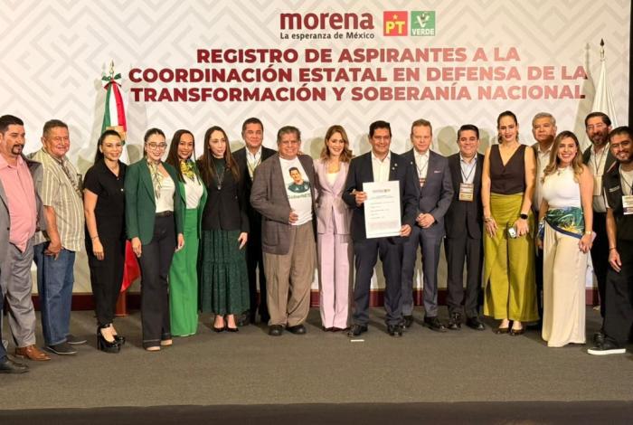 Ernesto Núñez se registra en la búsqueda de la Coordinación de la Cuarta Transformación en Michoacán