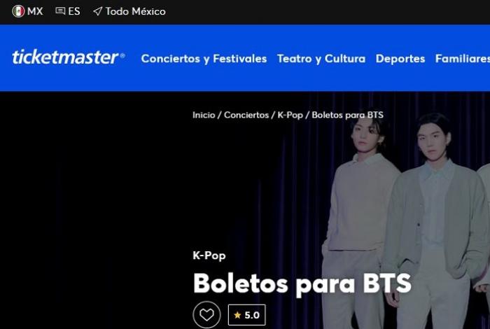 Esta semana publican reglas a Ticketmaster por el caso de BTS; ya no se condicionarán paquetes VIP para comprara boletos
