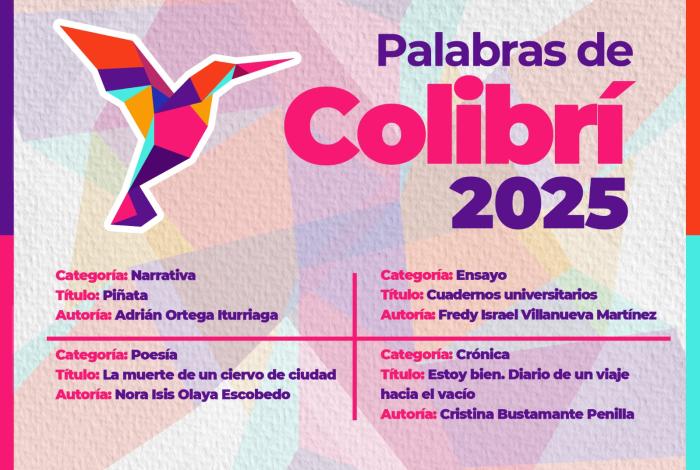 Estas son las obras ganadoras de la convocatoria Palabras de Colibrí: Secum