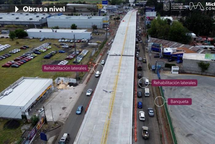 Este martes abre a la circulación el paso superior de Policía y Tránsito: Bedolla