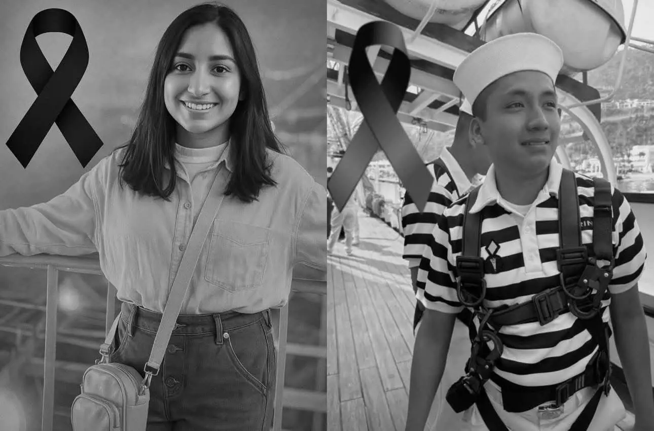 Estos son los dos jóvenes que fallecieron tras choque del buque Cuauhtémoc: América y Adal