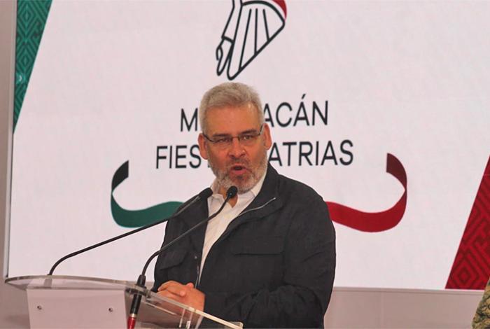 Eventos por fiestas patrias, públicos o privados, donde hagan apología del delito, serán cancelados: Bedolla