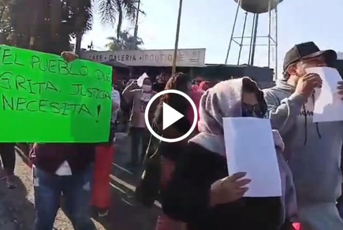 Exigen liberación de repartidor acusado de ext0rsión, en Uruapan