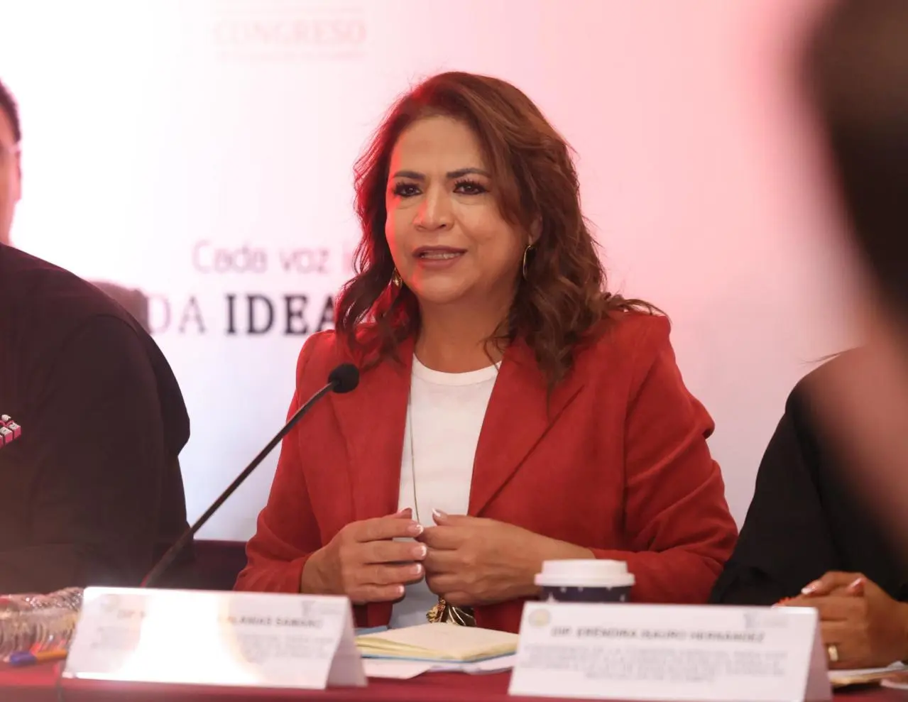 Fabiola Alanís reconoce acción de la FGE, SSP y la SSPC en detención del presunto responsable del homicidio de intérpretes de LSM y su hija