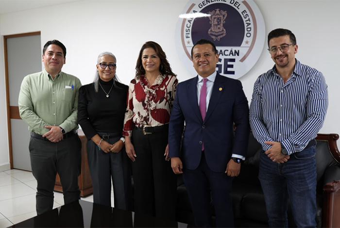 Fabiola Alanís se reúne con el fiscal y diputados locales para fortalecer Plan Michoacán por la Paz y la Justicia