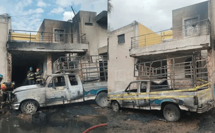 Familia queda atrapada en incendio por niño que arrojó cuete al interior de casa