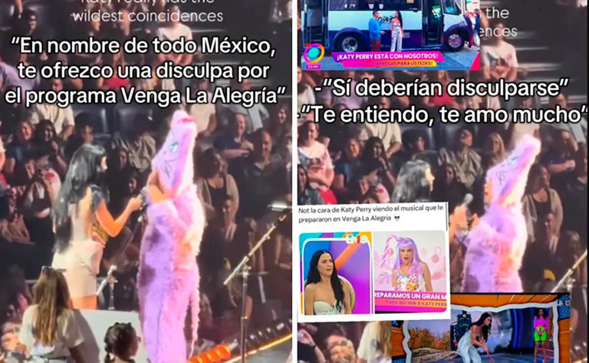 Fan mexicano sube al escenario y le pide perdón a Katy Perry en nombre de Venga la Alegría