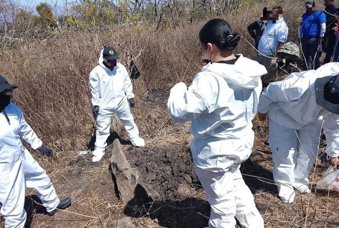 FGE continúa con acciones de búsqueda forense en el Cerro de la Cruz, en Jacona